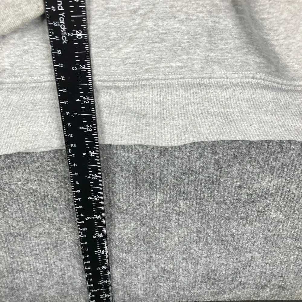 The North Face Hoodie Mens Size S Gray Pullover‎ Logo Fleece Outdoor Sweatshirt